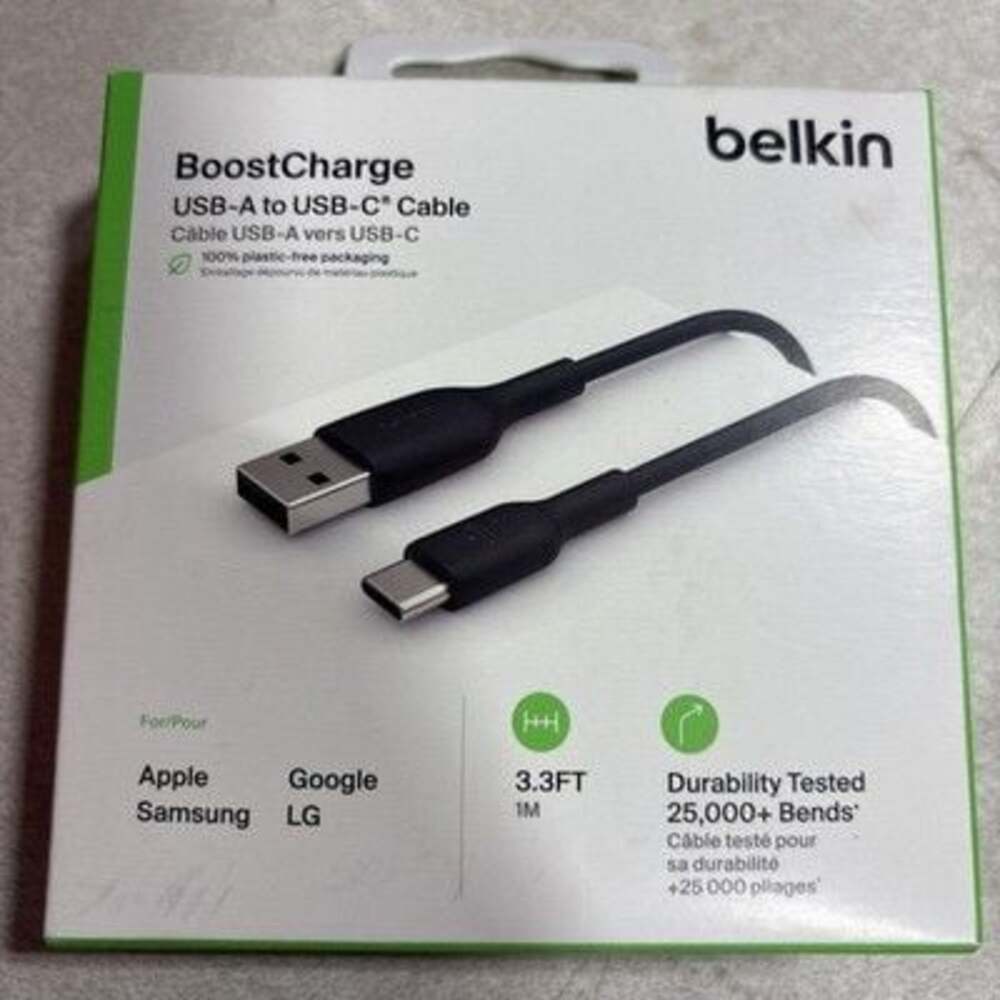 Belkin BoostCharge USB-A to USB-C Cable 3.3FT‎